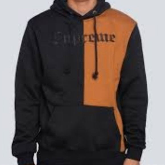 Supreme Other - Supreme Split Old English hoodie black/brown size small.